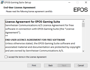 EPOS GSX300 ソフトウェアセットアップ1